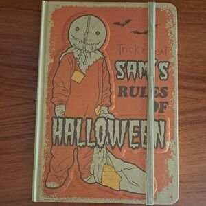 Kids Halloween Notebook — Orange Costume Cover with Elastic Closure
